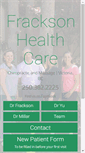 Mobile Screenshot of fracksonhealthcare.com