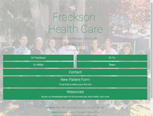 Tablet Screenshot of fracksonhealthcare.com